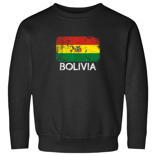 Discover Bolivian Flag Vintage Made In Bolivia Gift 3437 Sweatshirts