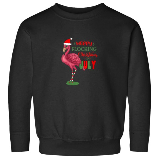 Discover Womens Merry Flocking Christmas In July VNeck Sweatshirts