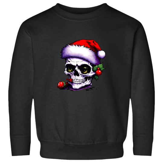 Discover Skeleton Wearing Claus Hat Sweatshirts