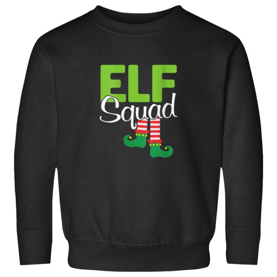 Discover Womens Elf Squad Christmas Gift VNeck Sweatshirts