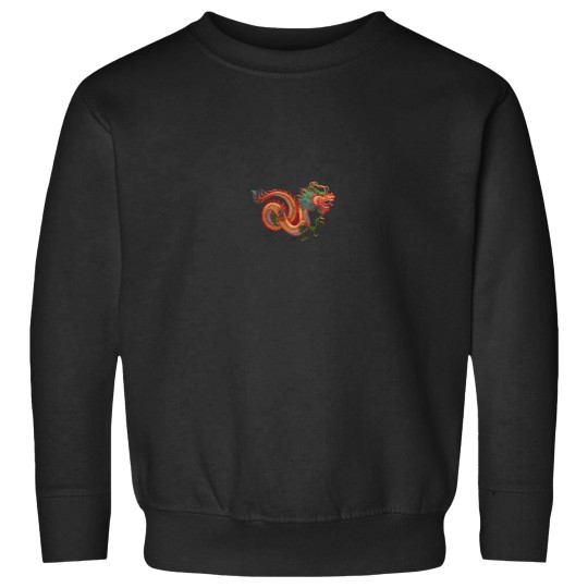 Discover Traditional Chinese Dragon Art Long Sleeve Sweatshirts