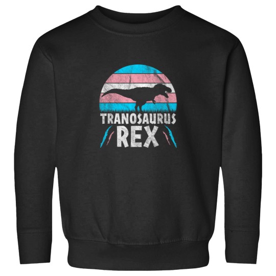 Discover Tranosaurus TRex Gay Transexual Trans Flag Pride Sweatshirts