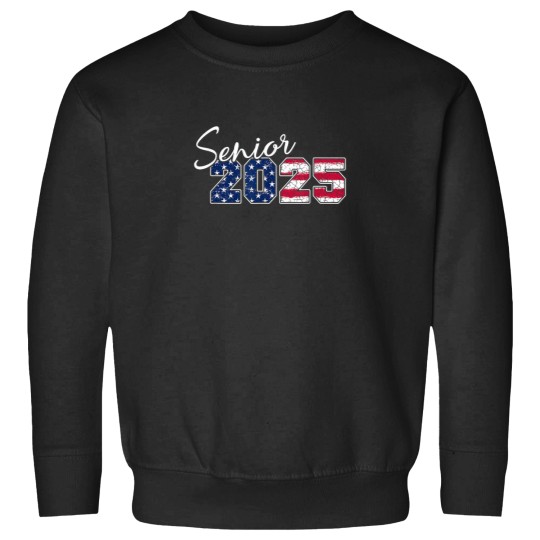 Discover Senior 2025 American Flag USA Graduation Class o Sweatshirts