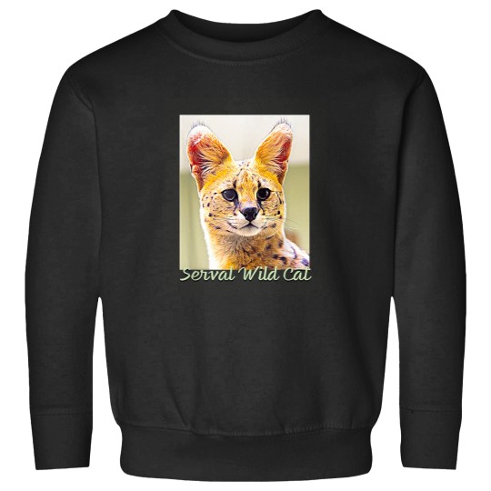 Discover Serval African Wild Cat Sweatshirts