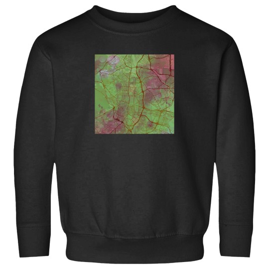 Discover Madrid Spain Street Yellow Pink 763 Sweatshirts