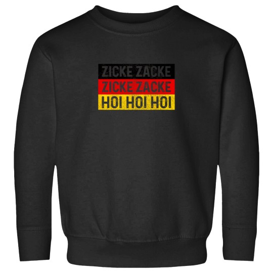 Discover Zicke Zacke Hoi Oktoberfest German Flag Party Fu Sweatshirts