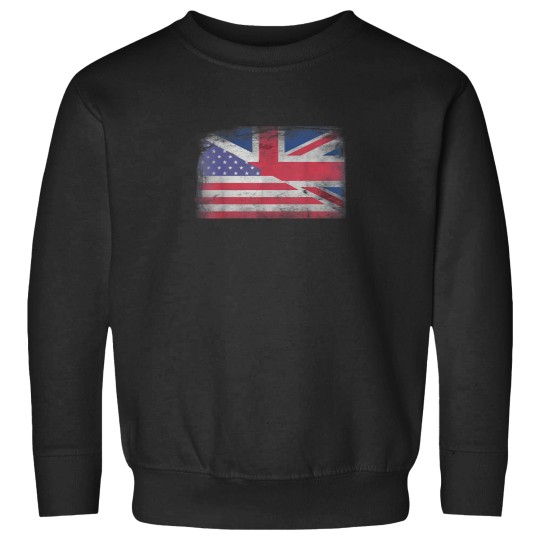 Discover British American Flag Great Britain Union half J Sweatshirts