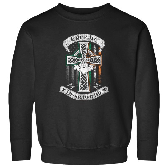 Discover Enright family Irish Americans - Usss flags - Ireland flags - claddagh ring - celtic Crosss vintages Sweatshirts