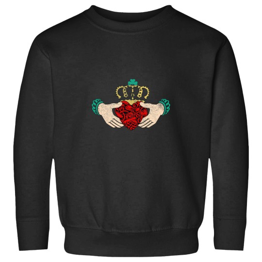 Discover Irish Claddagh Ring loves Loyalty Friendship Celtic patterns distresseds Sweatshirts