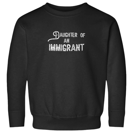 Discover Womens Daughter of an Immigrant VNeck Sweatshirts