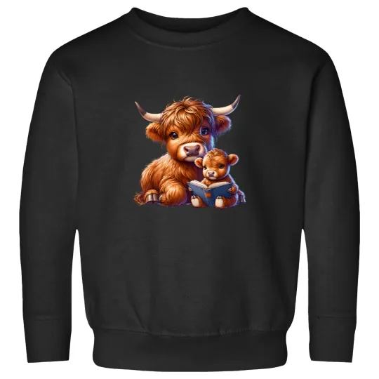 Discover Cow Scottish Highland Cow with Baby Cow Highland Cow Sweatshirts