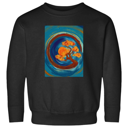 Discover Enso Zen circles and Bonsai Tree - impasto Sweatshirts