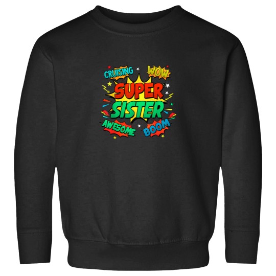 Discover Superhero Sister Costume For Women Comic Book Bi Sweatshirts