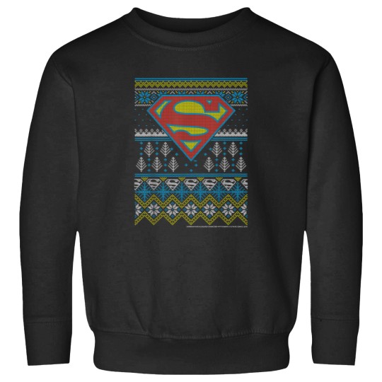 Discover DC Comics Christmas Superman Ugly Sweater Style T-Shirt Sweatshirts
