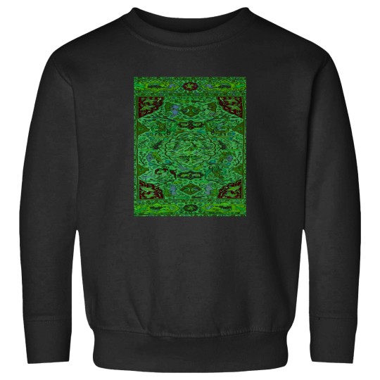 Discover Carpet Pattern In Green And Blue 3493 Sweatshirts