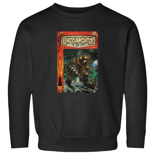 Discover Bioshock-Big-Daddy-Comic-Poster Tee Sweatshirts
