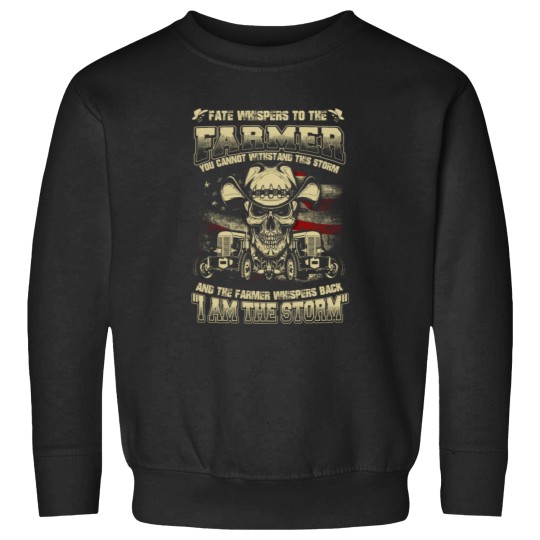 Discover Farmer - Whisper back I am the storm Sweatshirts