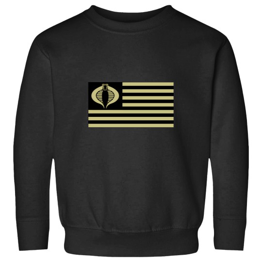 Discover Gi Joe Cobra Logo American Flag Sweatshirts
