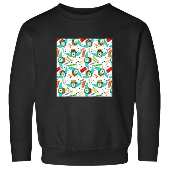 Discover Time Flies Pattern Sweatshirts