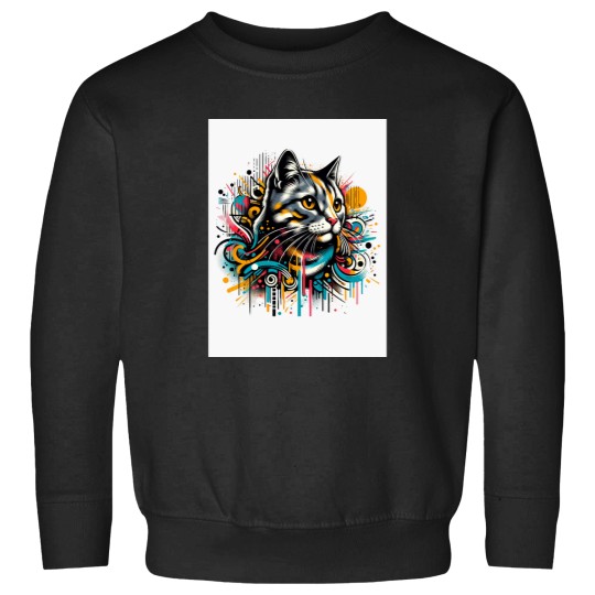 Discover Graffiti Style Cat Art Sweatshirts