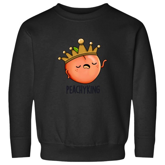 Discover Peachy King Funny Peach Pun Sweatshirts