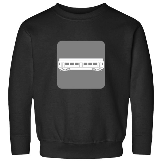 Discover Subway Car on darks Grey Square Sweatshirts