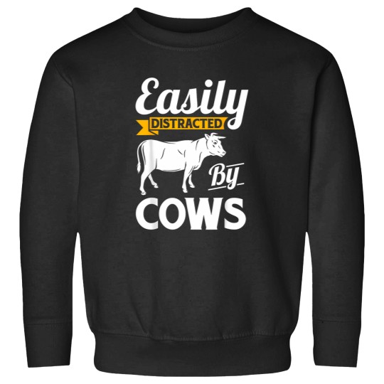 Discover Easily Distracted By Cows - Funny Cow Famers Gift T-Shirt The A Team Coffee Mug Sweatshirts