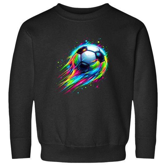 Discover Soccer Colorful Tie Dye Soccer Ball T-Shirt Sweatshirts