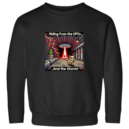 Discover Cat Ufo Selfie Red Planet (Pixel Artcat Alien Spaceshipred) Le tits now Sweatshirts