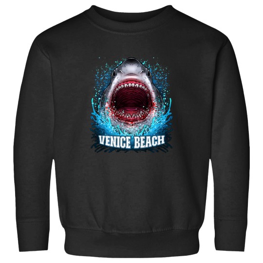 Discover Venice Beach Florida Vacation Great White Shark Beach Trip Sweatshirts
