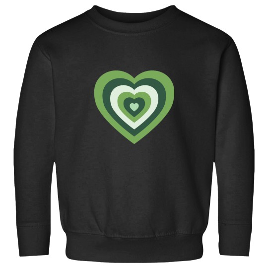 Discover Power Puff Girls Heart in Greens Sweatshirts
