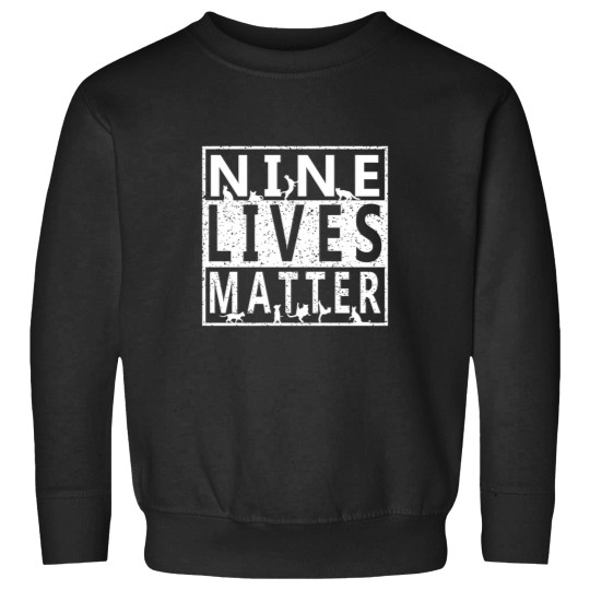 Discover Cat Cat Nine Lives Matter Cat Lovers Gift Sweatshirts
