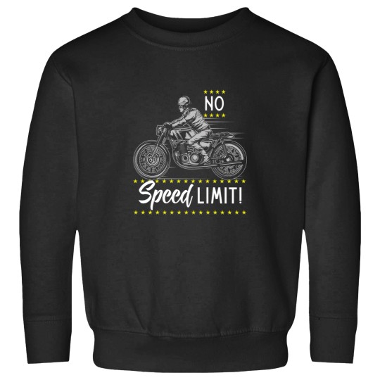 Discover No Speed Limit Motorcycles (1) Sweatshirts