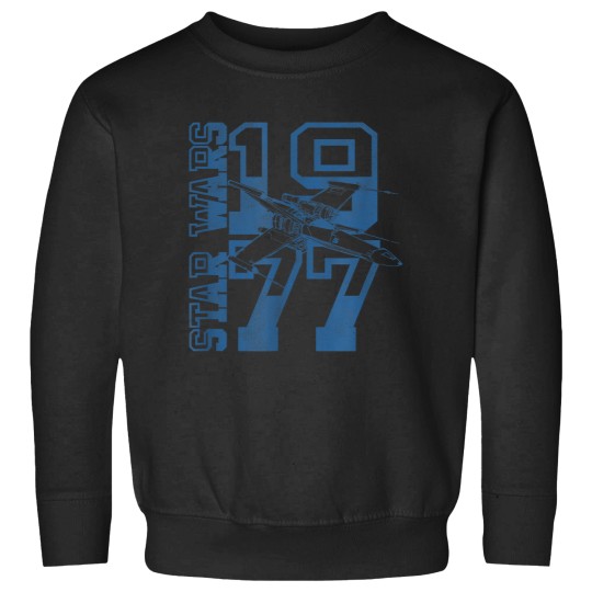 Discover 1977 Collegiate Logo & X-Wing Fighter T-Shirt Sweatshirts
