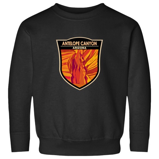 Discover Antelope-Canyon-Arizonna-Travel-Art-Badge T-Shirt Sweatshirts