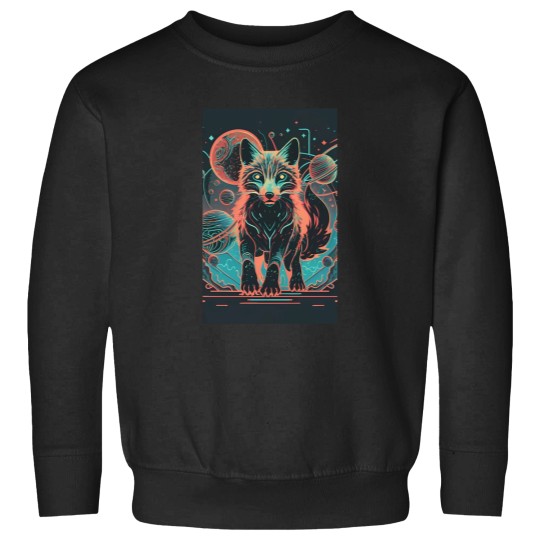 Discover Copia de Copia de Copia de neon lion, Celestial Lion Majesty Canvas Print Sweatshirts