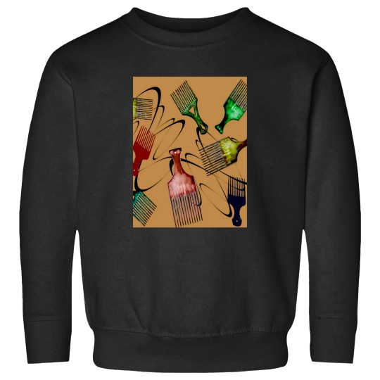 Discover Afro Comb-Brown Sweatshirts