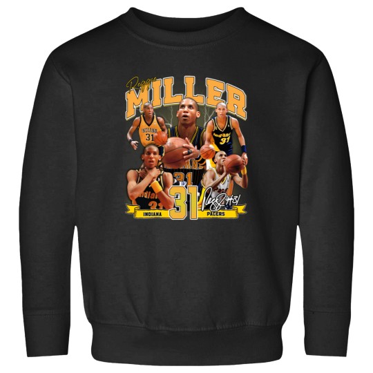 Discover Reggie Miller Choke Sign Basketball Legend Signature Vintage Retro 80S 90S Bootleg Rap Style Sweatshirts