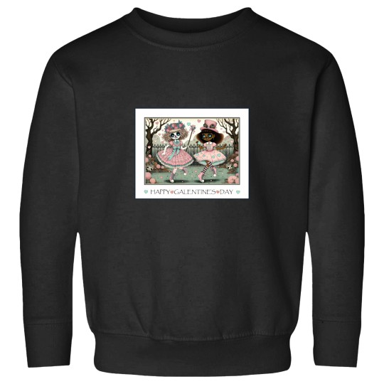 Discover Happy Galentine's Day by VALPYRA SKULLSTYR cute girls teens women lgbtqia Sweatshirts