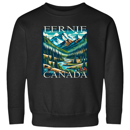 Discover Fernie Canada National Park Holiday Adventure Sweatshirts