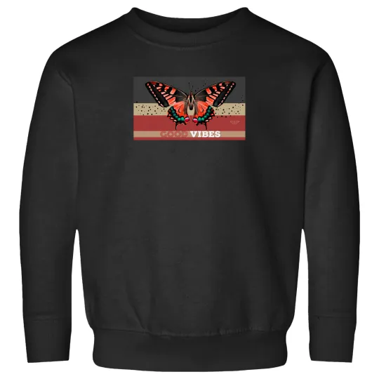 Discover Good-Vibes-Red-Earth-Butterfly T-Shirt Sweatshirts