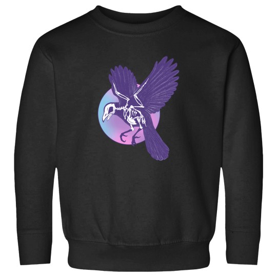Discover Crow Skeleton And Moon T-Shirt Sweatshirts