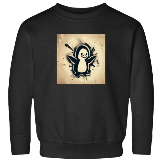 Discover funny christmas penguin vintage graffiti street art sticker Sweatshirts