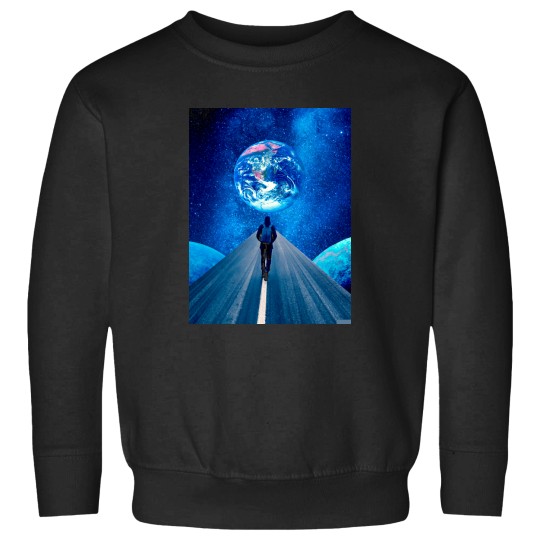 Discover Walking on Road To Blue spaces Sweatshirts
