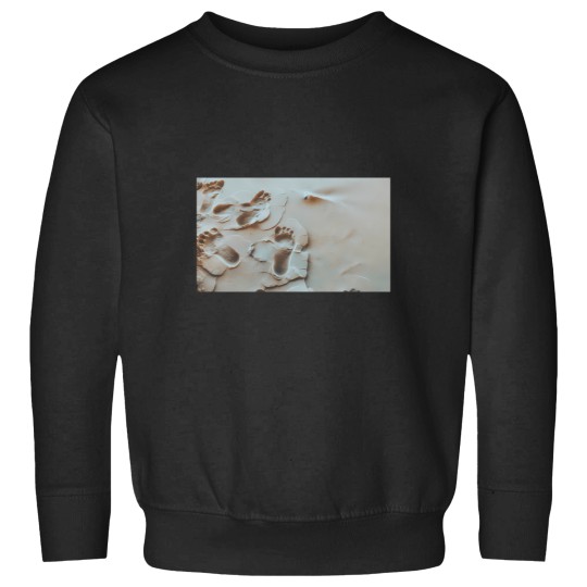 Discover Foot Prints In The Sand Sweatshirts