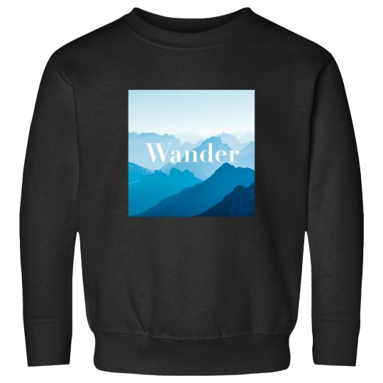 Discover Zen Wander Blue Mountains Calming Poster Sweatshirts