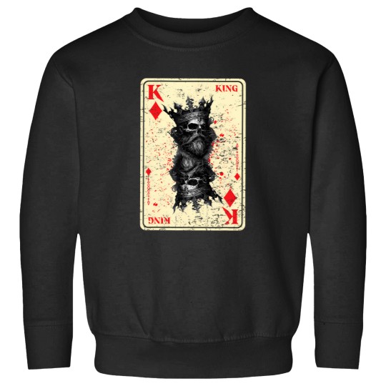 Discover Gothic Card Game Halloween Scary Horror King Of Diamonds Sweatshirts
