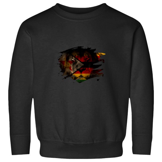Discover Zimbabwe Lion Flag Sweatshirts
