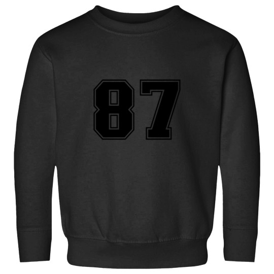 Discover Number 87 Black Sports Fan Jersey Number Sweatshirts