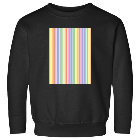 Discover vintages white and bright pastel rainbows stripes - vertical Sweatshirts